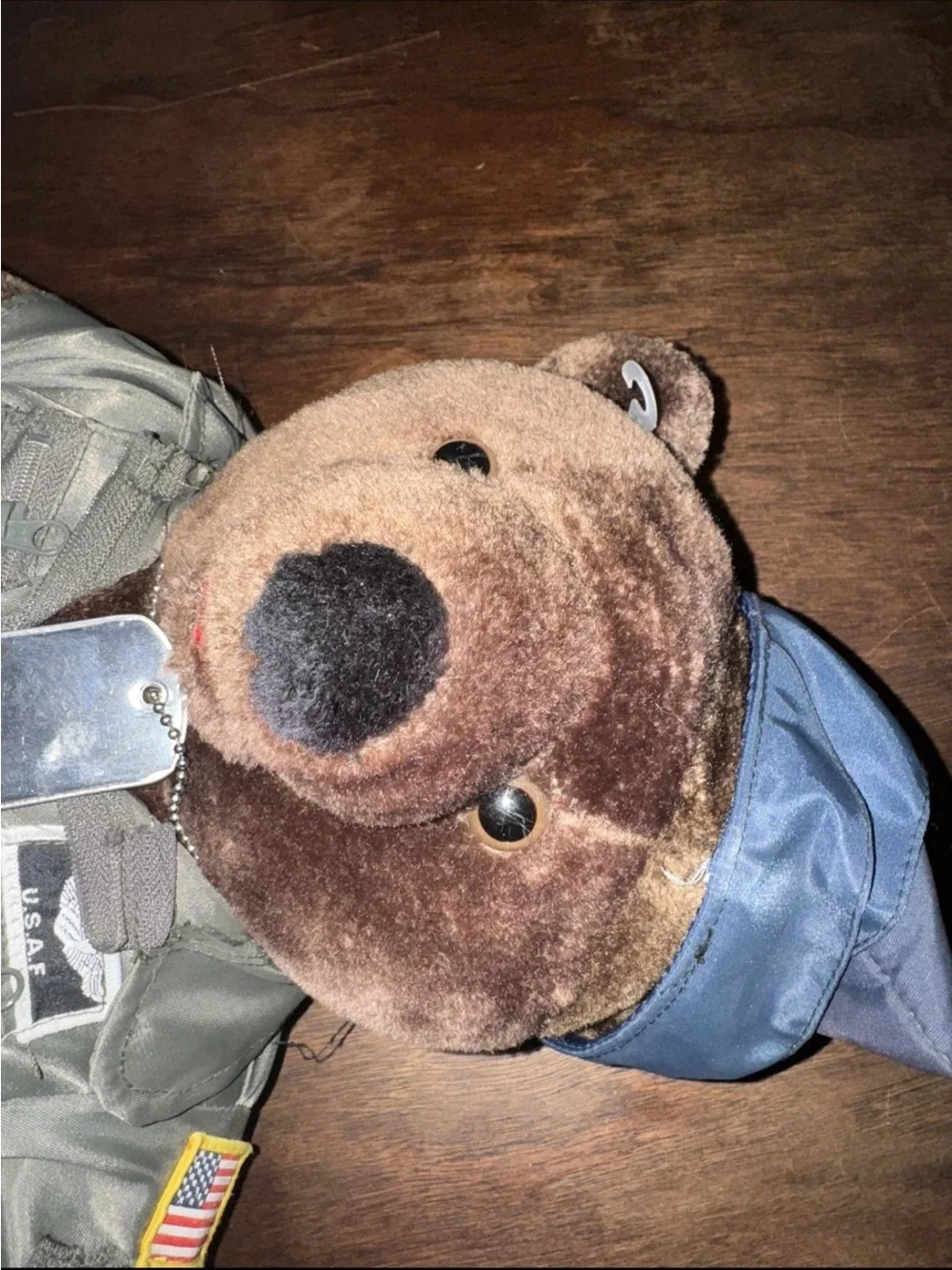 US Air force 1980s Plush Teddy Bear Stuff Animal Inflight Suit